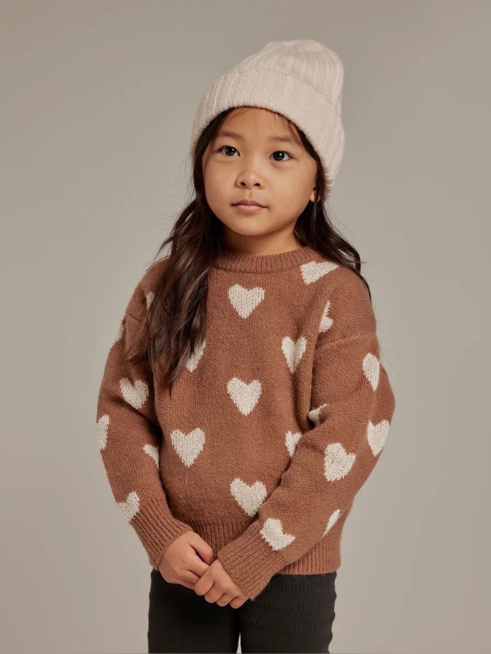 Rylee + Cru Knit Pullover Hearts 12-18 Months